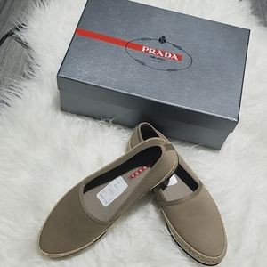 Prada slip on shoes